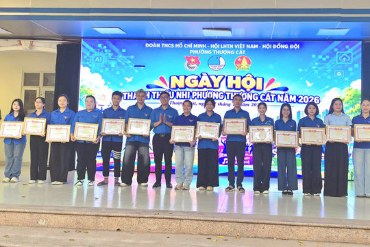 Sôi nổi Ngày hội Thanh thiếu nhi phường Thượng Cát năm 2026
