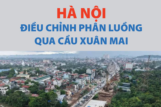 Hà Nội điều chỉnh phân luồng qua cầu Xuân Mai