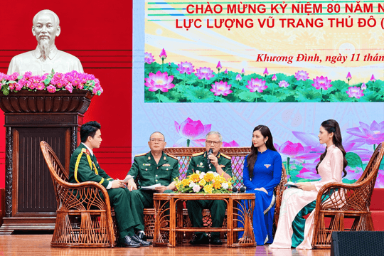 Phường Khương Đình tọa đàm kỷ niệm 80 năm truyền thống lực lượng vũ trang Thủ đô