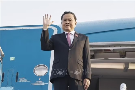 Chủ tịch Quốc hội Trần Thanh Mẫn rời Hà Nội, lên đường thăm chính thức Trung Quốc