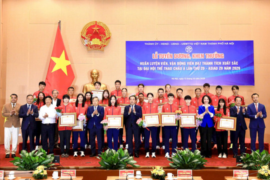 Hà Nội vinh danh huấn luyện viên, vận động viên đạt thành tích xuất sắc tại ASIAD 20