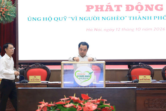 Thành ủy Hà Nội phát động ủng hộ Quỹ “Vì người nghèo” năm 2026