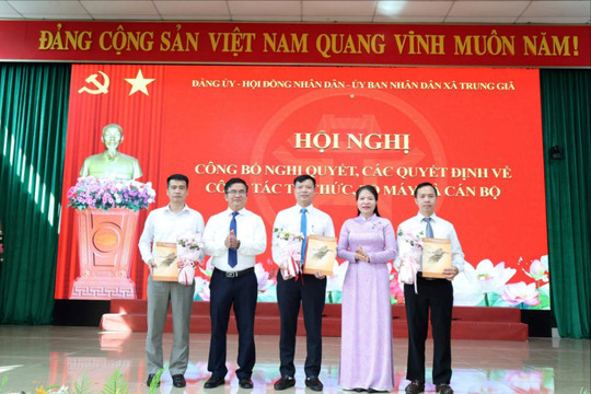 Xã Trung Giã kiện toàn tổ chức bộ máy, bổ nhiệm lãnh đạo các phòng chuyên môn
