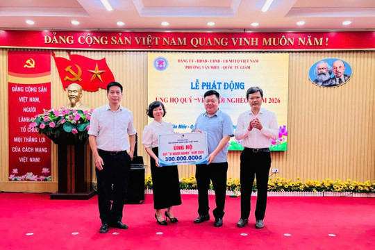 Phường Văn Miếu - Quốc Tử Giám phát động ủng hộ Quỹ "Vì người nghèo"