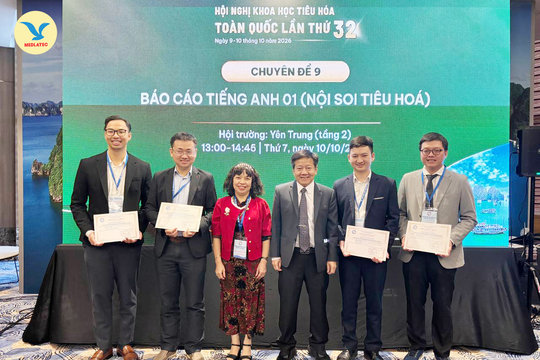 Bác sĩ MEDLATEC đạt giải Nhì tại Hội nghị khoa học tiêu hóa toàn quốc lần thứ 32