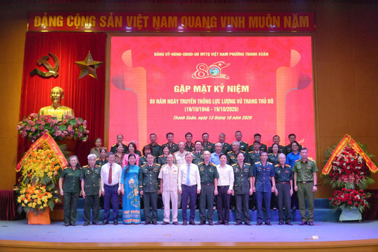 Phường Thanh Xuân kỷ niệm 80 năm truyền thống Lực lượng vũ trang Thủ đô