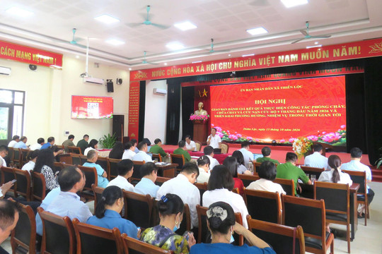 Xã Thiên Lộc tăng cường kiểm tra, xử lý nguy cơ cháy, nổ