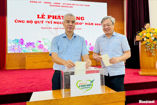 Phường Nghĩa Đô phát động ủng hộ Quỹ “Vì người nghèo” năm 2026