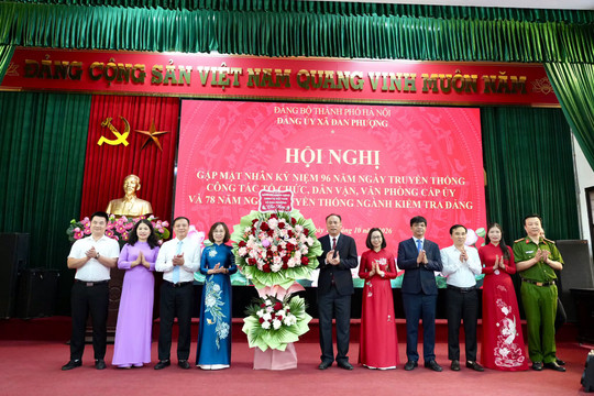 Xã Đan Phượng: Cán bộ làm công tác Đảng cần vững chuyên môn, gần dân, sát cơ sở
