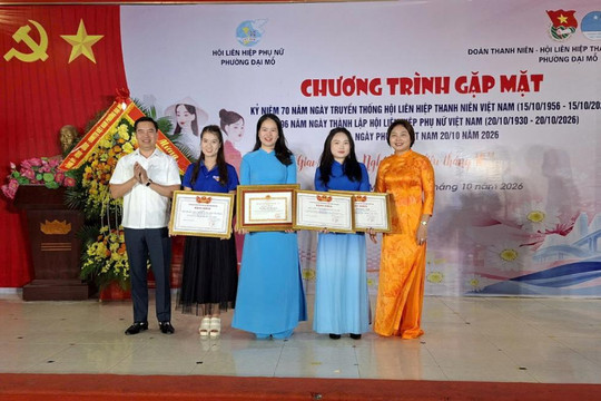 Phường Đại Mỗ: Gặp mặt các thanh niên, phụ nữ tiêu biểu