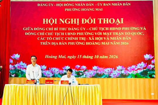 Lãnh đạo phường Hoàng Mai đối thoại, tháo gỡ vướng mắc cho nhân dân