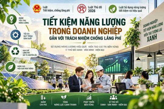 Tiết kiệm năng lượng trong doanh nghiệp gắn với trách nhiệm chống lãng phí