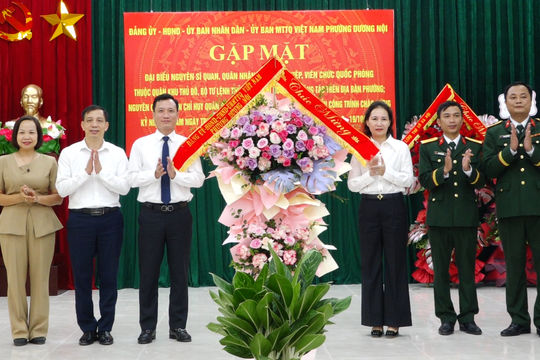 Phường Dương Nội: Tri ân các thế hệ quân nhân, tiếp nối truyền thống lực lượng vũ trang Thủ đô