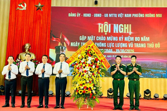 Lực lượng vũ trang phường Hoàng Mai tiếp nối truyền thống, giữ vững bình yên cơ sở