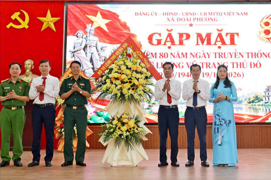 Xã Đoài Phương kỷ niệm 80 năm Ngày truyền thống Lực lượng vũ trang Thủ đô