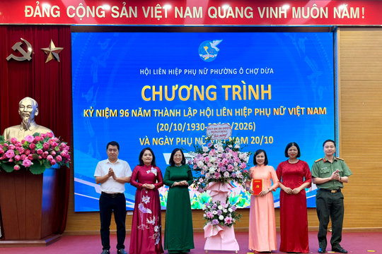 Phường Ô Chợ Dừa kỷ niệm 96 năm Ngày thành lập Hội Liên hiệp Phụ nữ Việt Nam