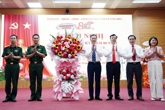 Xã Ứng Hòa kỷ niệm 80 năm Ngày truyền thống Lực lượng vũ trang Thủ đô