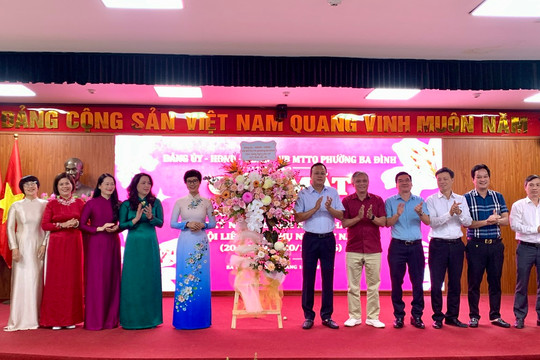 Phường Ba Đình tri ân đội ngũ nữ cán bộ chủ chốt nhân ngày thành lập Hội Liên hiệp Phụ nữ Việt Nam