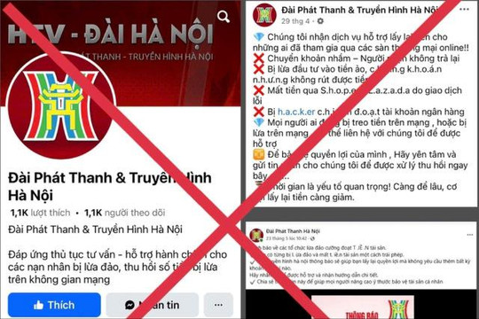 Cảnh báo mạo danh Đài Phát thanh và Truyền hình Hà Nội