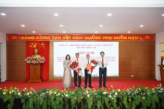 Phường Phúc Lợi tổ chức lại các phòng chuyên môn, kiện toàn tổ chức Đảng và cán bộ