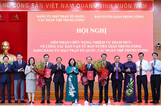 Công tác dân vận thực hiện Nghị quyết Đại hội XIV của Đảng