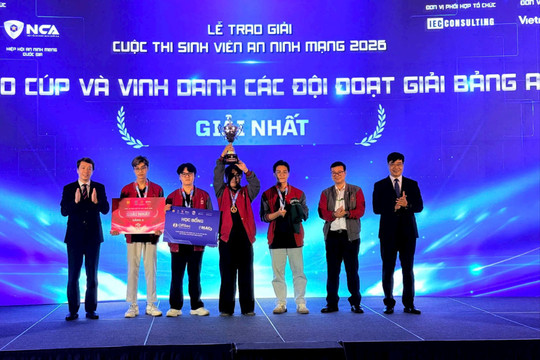 Trao giải cuộc thi Sinh viên an ninh mạng 2026