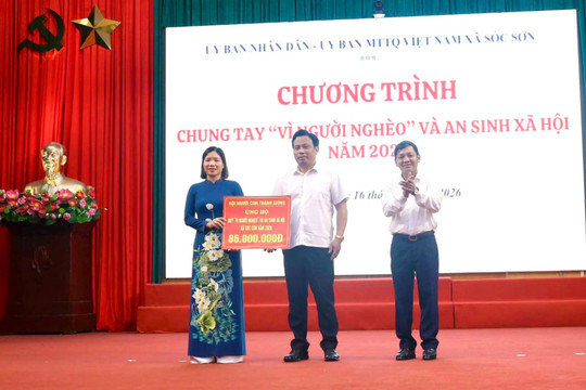 Xã Sóc Sơn phát động tháng cao điểm “Vì người nghèo”