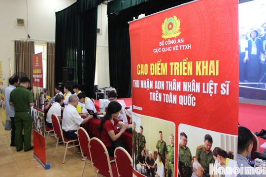 Hà Nội: Thu nhận hơn 600 mẫu sinh phẩm ADN của thân nhân liệt sĩ