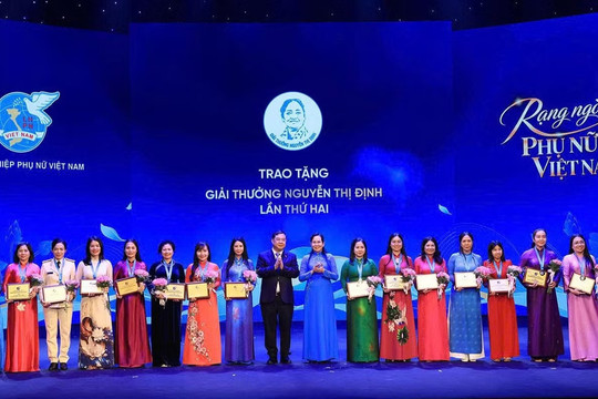 17 tập thể, cá nhân xuất sắc nhận Giải thưởng Phụ nữ Việt Nam năm 2026