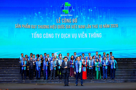 Ba dịch vụ của VNPT đạt Thương hiệu quốc gia Việt Nam năm 2026