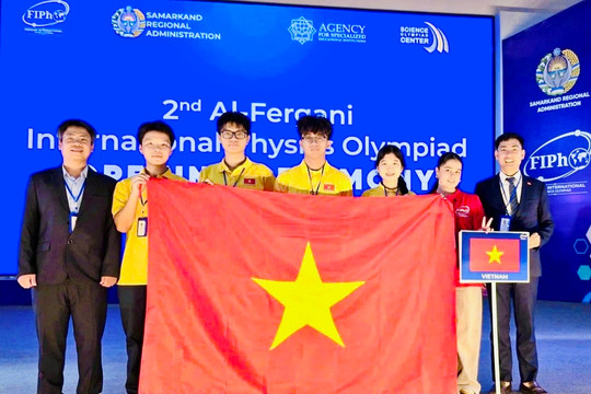 100% học sinh đoàn Việt Nam đoạt huy chương tại Olympic Vật lý quốc tế Al-Fergani 2026