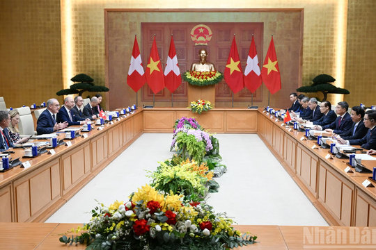 Thủ tướng Lê Minh Hưng: Việt Nam luôn coi Thụy Sĩ là người bạn đồng hành tin cậy, đối tác quan trọng tại châu Âu