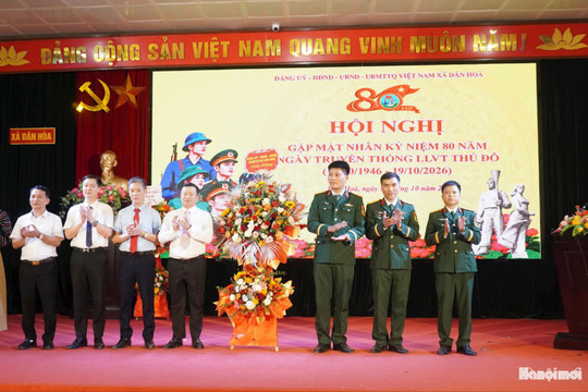 Xã Dân Hòa: Phát huy truyền thống 80 năm lực lượng vũ trang Thủ đô