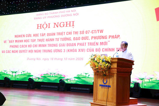 Đảng bộ phường Dương Nội quán triệt Chỉ thị số 07, gắn học tập và làm theo Bác