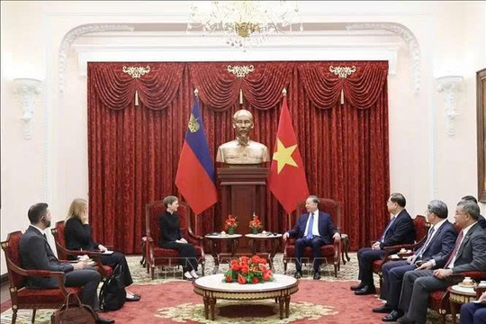Tổng Bí thư, Chủ tịch nước Tô Lâm tiếp Thủ tướng Liechtenstein