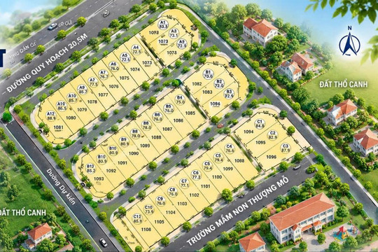 Xã Đan Phượng chuẩn bị đấu giá 36 thửa đất ở