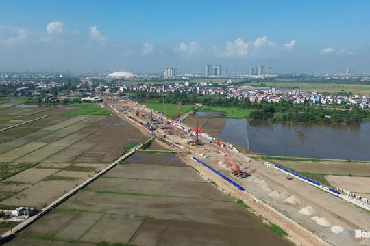 Đại công trường Dự án tuyến đường kết nối sân bay Gia Bình với Thủ đô Hà Nội