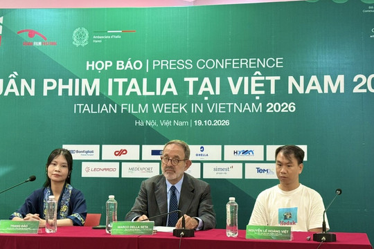 Tuần phim Italia 2026 mở rộng cơ hội giao lưu điện ảnh tại Việt Nam