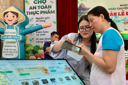 Phường Ba Đình đưa chợ truyền thống lên nền tảng số