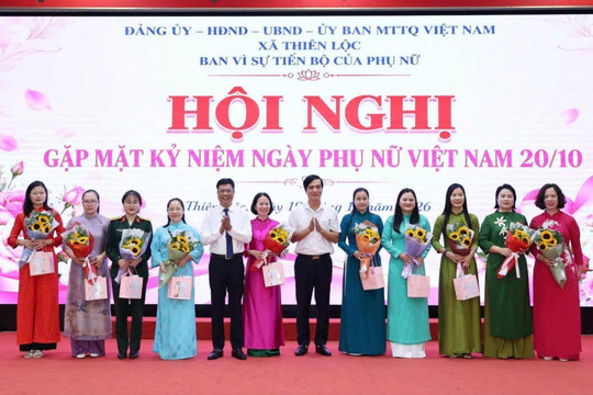 Xã Thiên Lộc: Quan tâm, phát huy vai trò của nữ cán bộ, công chức, viên chức