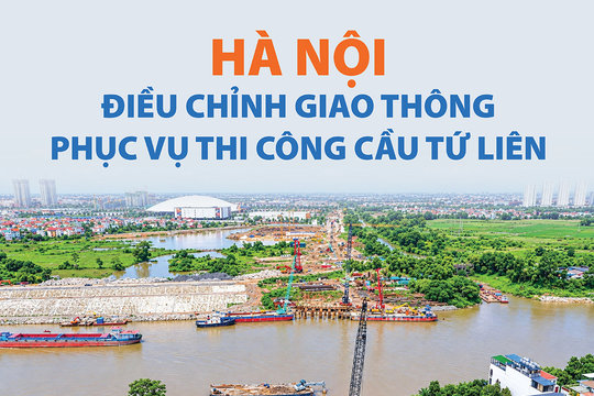 Hà Nội điều chỉnh giao thông phục vụ thi công cầu Tứ Liên từ ngày 21-10