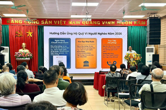 Phường Vĩnh Tuy triển khai Tháng hành động cao điểm “Vì người nghèo” và an sinh xã hội năm 2026