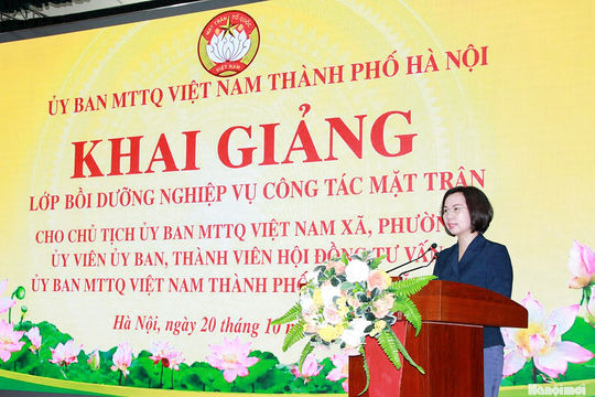 Cán bộ mặt trận phải giải quyết được những bài toán phát sinh từ thực tiễn