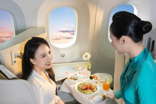 Vietnam Airlines giành danh hiệu hãng hàng không có ẩm thực tốt nhất thế giới 2026
