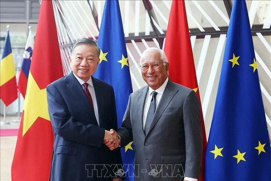Thông cáo báo chí chung về chuyến thăm chính thức EU của Tổng Bí thư, Chủ tịch nước Tô Lâm