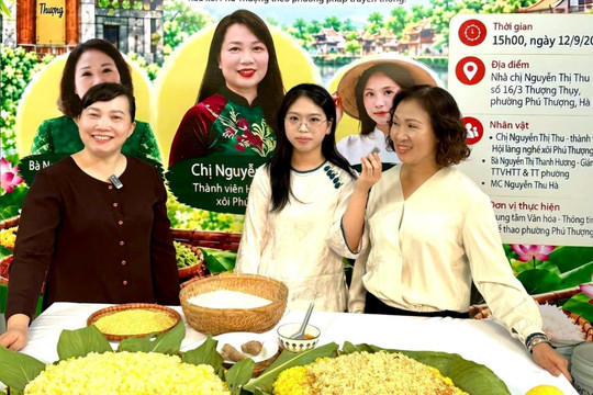 Phát huy giá trị di sản xôi Phú Thượng trên thị trường số