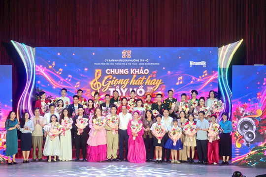 Bồi dưỡng những giọng ca triển vọng từ cuộc thi Giọng hát hay Tây Hồ