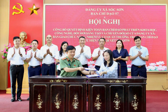 Xã Sóc Sơn kiện toàn Ban Chỉ đạo phát triển khoa học, công nghệ, đổi mới sáng tạo và chuyển đổi số