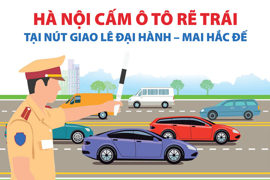 Hà Nội điều chỉnh giao thông tại nút giao Lê Đại Hành - Mai Hắc Đế