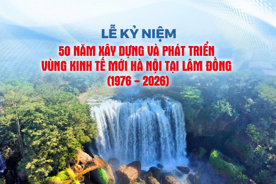 [Trực tiếp] Lễ kỷ niệm “50 năm xây dựng và phát triển Vùng kinh tế mới Hà Nội tại Lâm Đồng"